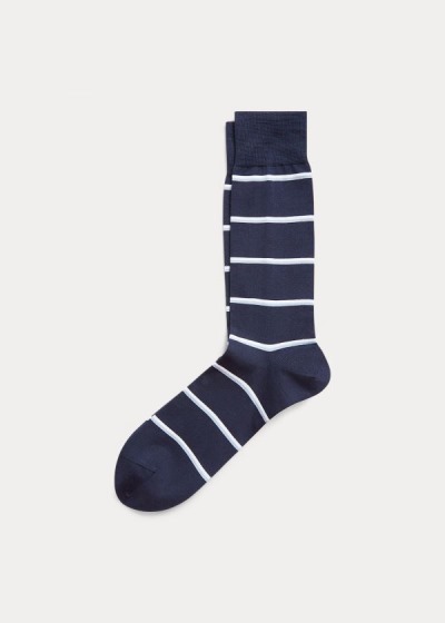 Men's Ralph Lauren Striped Dress Socks | 014796XPG